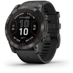 Garmin fēnix® 7X Pro – Sapphire Solar Edition (Carbon Grey DLC Titanium with Black Band)