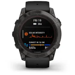 Garmin fēnix® 7X Pro – Sapphire Solar Edition (Carbon Grey DLC Titanium with Black Band)
