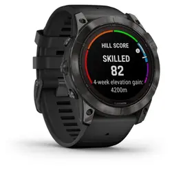 Garmin fēnix® 7X Pro – Sapphire Solar Edition (Carbon Grey DLC Titanium with Black Band)