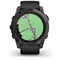 Garmin fēnix® 7X Pro – Sapphire Solar Edition (Carbon Grey DLC Titanium with Black Band)
