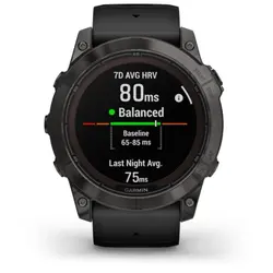 Garmin fēnix® 7X Pro – Sapphire Solar Edition (Carbon Grey DLC Titanium with Black Band)