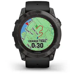 Garmin fēnix® 7X Pro – Sapphire Solar Edition (Carbon Grey DLC Titanium with Black Band)