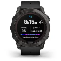 Garmin fēnix® 7X Pro – Sapphire Solar Edition (Carbon Grey DLC Titanium with Black Band)