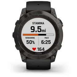 Garmin fēnix® 7X Pro – Sapphire Solar Edition (Carbon Grey DLC Titanium with Black Band)