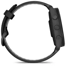 Garmin Forerunner® 265 (Black Bezel and Case with Black/Powder Gray Silicone Band)