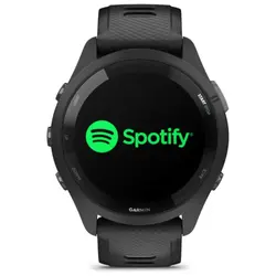 Garmin Forerunner® 265 (Black Bezel and Case with Black/Powder Gray Silicone Band)