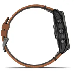 Garmin epix™ Pro (Gen 2) 51mm – Sapphire Edition (Carbon Grey DLC Titanium with Chestnut Leather Band)