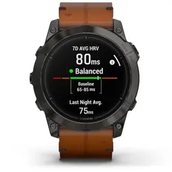 Garmin epix™ Pro (Gen 2) 51mm – Sapphire Edition (Carbon Grey DLC Titanium with Chestnut Leather Band)