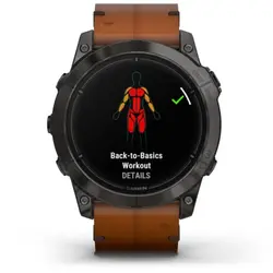 Garmin epix™ Pro (Gen 2) 51mm – Sapphire Edition (Carbon Grey DLC Titanium with Chestnut Leather Band)