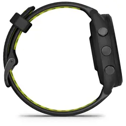 Garmin Forerunner® 265S (Black Bezel and Case with Black/Amp Yellow Silicone Band)