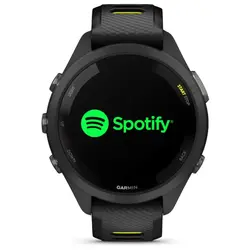 Garmin Forerunner® 265S (Black Bezel and Case with Black/Amp Yellow Silicone Band)