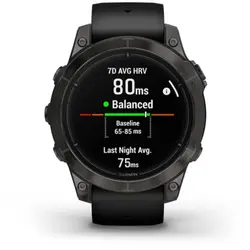 Garmin epix™ Pro (Gen 2) 47mm – Sapphire Edition (Carbon Grey DLC Titanium with Black Band)