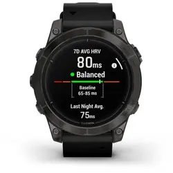 Garmin epix™ Pro (Gen 2) 47mm – Sapphire Edition (Carbon Grey DLC Titanium with Black Leather Band)