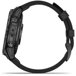 Garmin epix™ Pro (Gen 2) 47mm – Sapphire Edition (Carbon Grey DLC Titanium with Black Leather Band)