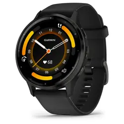Garmin Venu® 3 (Slate stainless steel bezel with black case and silicone band)