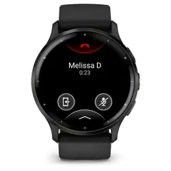 Garmin Venu® 3 (Slate stainless steel bezel with black case and silicone band)