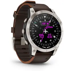 Garmin D2™ Mach 1 (Aviator Smartwatch with Oxford Brown Leather Band)