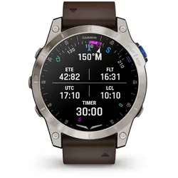 Garmin D2™ Mach 1 (Aviator Smartwatch with Oxford Brown Leather Band)