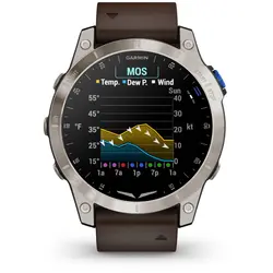Garmin D2™ Mach 1 (Aviator Smartwatch with Oxford Brown Leather Band)