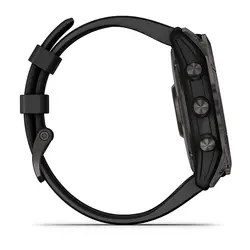 Garmin fēnix® 7X – Sapphire Solar Edition (Carbon Gray DLC Titanium with Black Band)