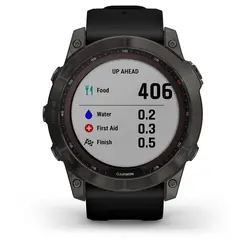Garmin fēnix® 7X – Sapphire Solar Edition (Carbon Gray DLC Titanium with Black Band)