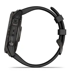 Garmin fēnix® 7X – Sapphire Solar Edition (Carbon Gray DLC Titanium with Black Band)