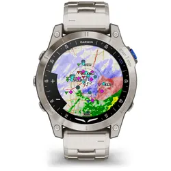 Garmin D2™ Mach 1 (Aviator Smartwatch with Vented Titanium Bracelet)