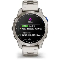 Garmin D2™ Mach 1 (Aviator Smartwatch with Vented Titanium Bracelet)