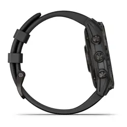 Garmin fēnix® 7 – Sapphire Solar Edition (Black DLC Titanium with Black Band)