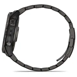Garmin fēnix® 7X – Sapphire Solar Edition (Carbon Grey DLC Titanium with Carbon Grey DLC Vented Titanium Band)