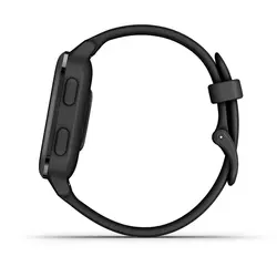Garmin Venu® Sq – Music Edition (Slate Aluminum Bezel with Black Case and Silicone Band)