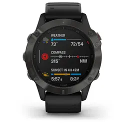 Garmin fēnix® 6 - Pro Sapphire Edition (Carbon Gray DLC with Black Band)