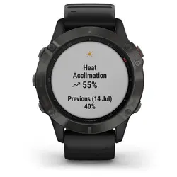 Garmin fēnix® 6 - Pro Sapphire Edition (Carbon Gray DLC with Black Band)