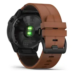 Garmin fēnix® 6X - Pro Sapphire Edition (Black DLC with Chestnut Leather Band)