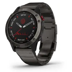Garmin fēnix® 6 - Pro Solar Edition (Titanium Carbon Gray DLC with Titanium DLC Band)