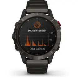 Garmin fēnix® 6 - Pro Solar Edition (Titanium Carbon Gray DLC with Titanium DLC Band)