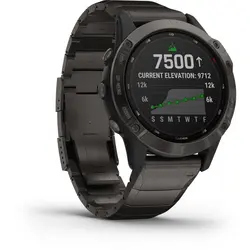 Garmin fēnix® 6 - Pro Solar Edition (Titanium Carbon Gray DLC with Titanium DLC Band)