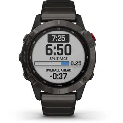 Garmin fēnix® 6 - Pro Solar Edition (Titanium Carbon Gray DLC with Titanium DLC Band)