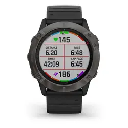 Garmin fēnix® 6X - Pro Sapphire Edition (Carbon Grey DLC with Black Band)
