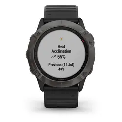 Garmin fēnix® 6X - Pro Sapphire Edition (Carbon Grey DLC with Black Band)