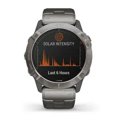Garmin fēnix® 6X - Pro Solar Edition (Titanium with Vented Titanium Bracelet)