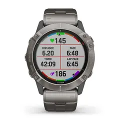 Garmin fēnix® 6X - Pro Solar Edition (Titanium with Vented Titanium Bracelet)
