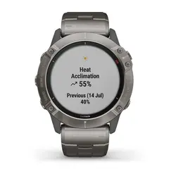 Garmin fēnix® 6X - Pro Solar Edition (Titanium with Vented Titanium Bracelet)