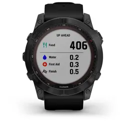 Garmin fēnix® 7X – Sapphire Solar Edition (Black DLC Titanium with Black Band)