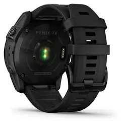 Garmin fēnix® 7X – Sapphire Solar Edition (Black DLC Titanium with Black Band)