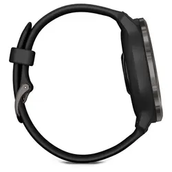 Garmin Venu® 2 (Slate Stainless Steel Bezel with Black Case and Silicone Band)