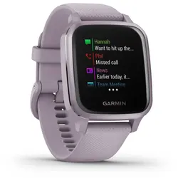 Garmin Venu® Sq (Metallic Orchid Aluminum Bezel with Orchid Case and Silicone Band)