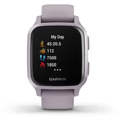 Garmin Venu® Sq (Metallic Orchid Aluminum Bezel with Orchid Case and Silicone Band)