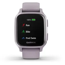 Garmin Venu® Sq (Metallic Orchid Aluminum Bezel with Orchid Case and Silicone Band)