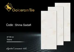 سرامیک دیوار مدل شینا صدفی 100*40 - شهر کاشی کریمی